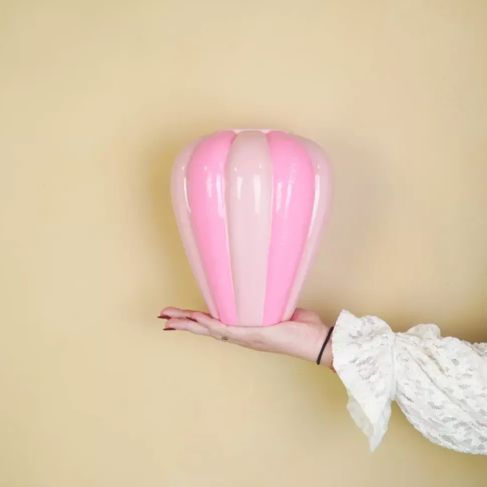 Swirl Vase Neon/Rosa H20