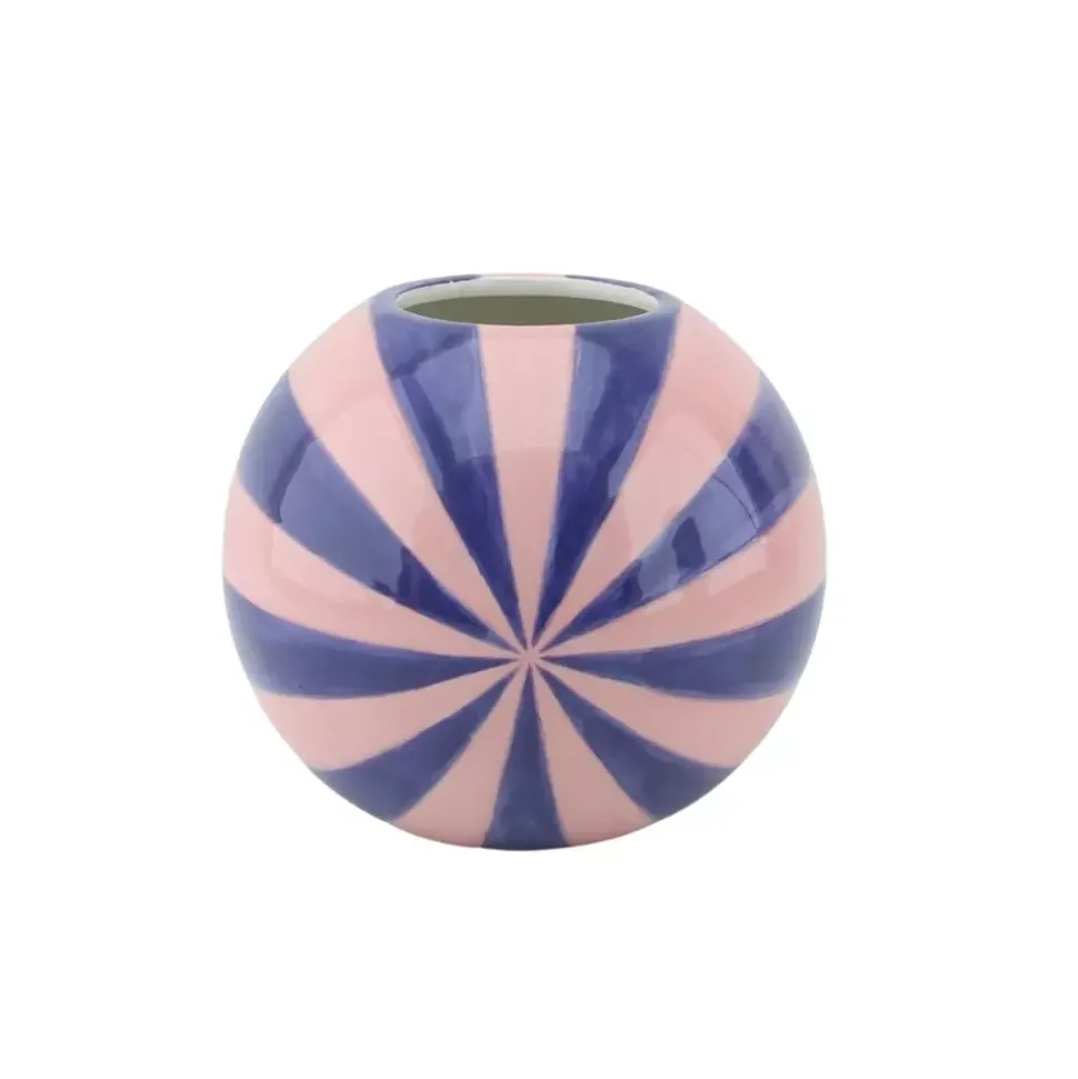 Swirl Vase Rosa/Blå H15