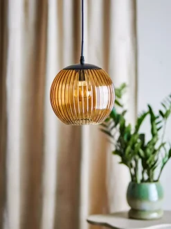 Sybia Pendel Brun Glass