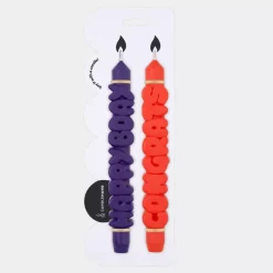 Taper Candle B-DAY Indigo/Oransj