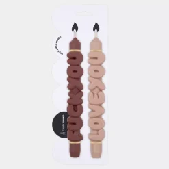 Taper Candle CONFROTATIONAL Mocca/Krem