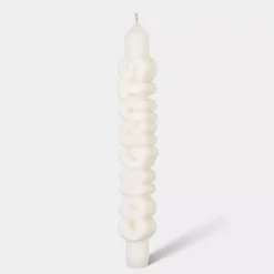 Taper Candle CONGRATS Hvit