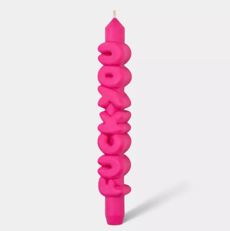 Taper Candle F*CK YOU Rosa