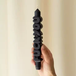 Taper Candle F*CK YOU Svart