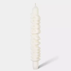 Taper Candle HAPPY BDAY Hvit
