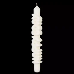 Taper Candle HAPPY BDAY Hvit