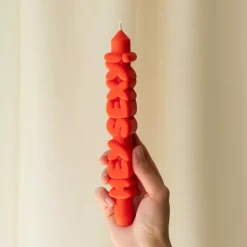 Taper Candle HEY SEXY! Oransj
