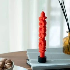 Taper Candle HEY SEXY! Oransj