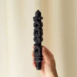 Taper Candle HEY SEXY! Svart