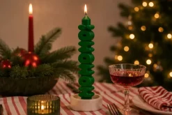 Taper candle HO HO HO! Grønt