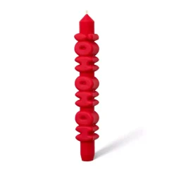 Taper candle HO HO HO! Rødt
