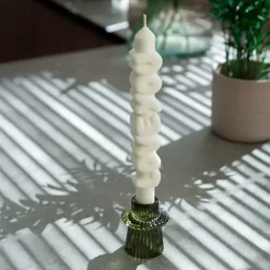 Taper Candle LOVE YOU Hvit