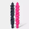 Taper Candle LOVING Svart/Rosa