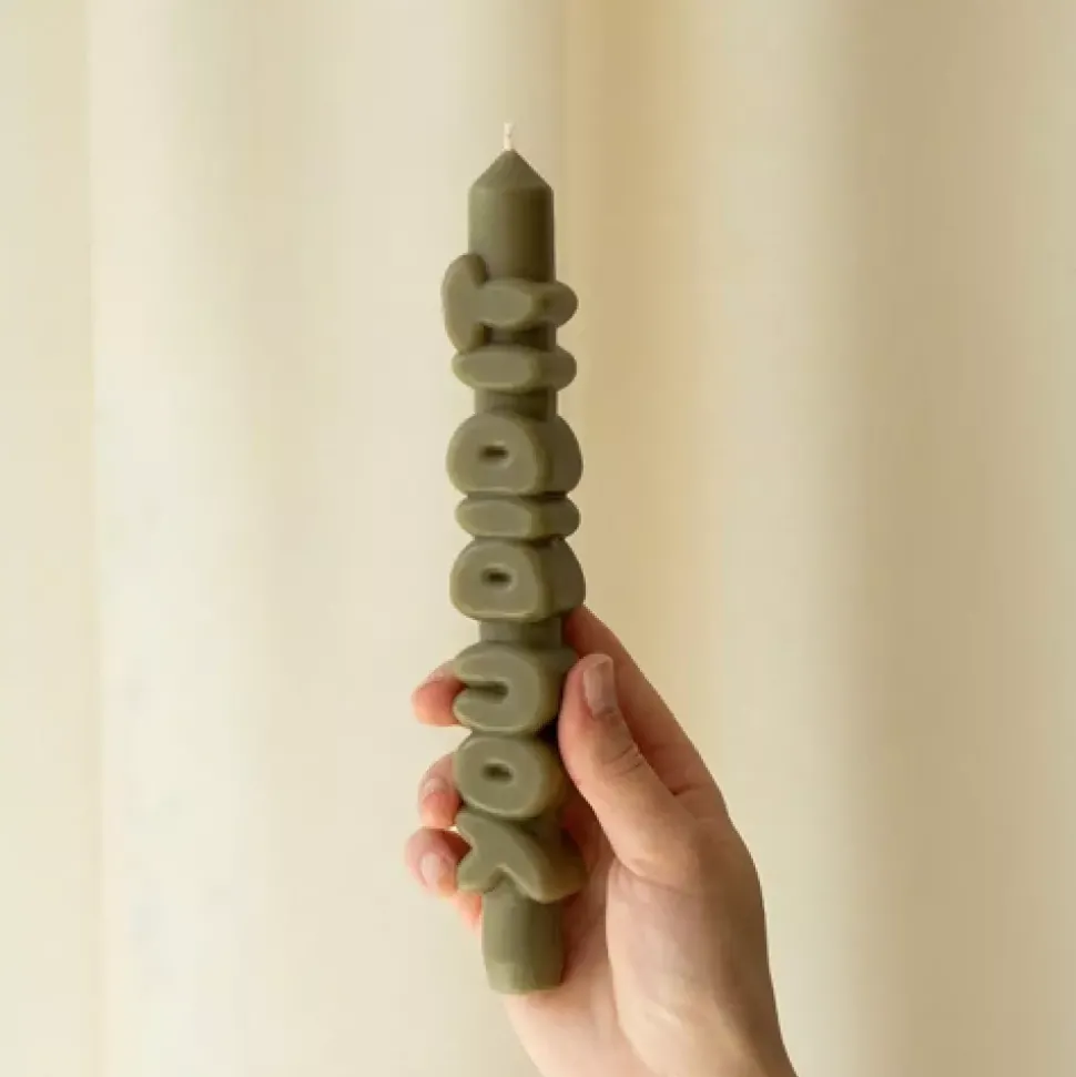 Taper Candle YOU DID IT Grønn