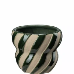 TARALD Potte D18 H15cm Mørkegrønn P15
