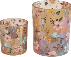 Telysholder Småblomster 7,3x8