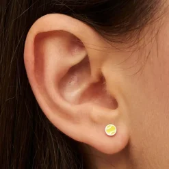 Tennis Ørering 1 stk Silver Plated