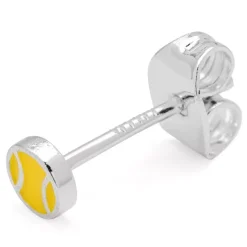 Tennis Ørering 1 stk Silver Plated
