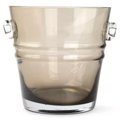 The Bucket- Lykt/vase brun H16 cm