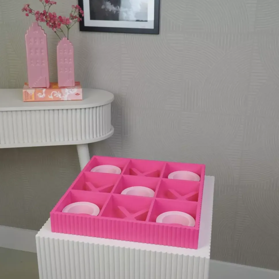 Tic Tac Spill Rosa 33x33