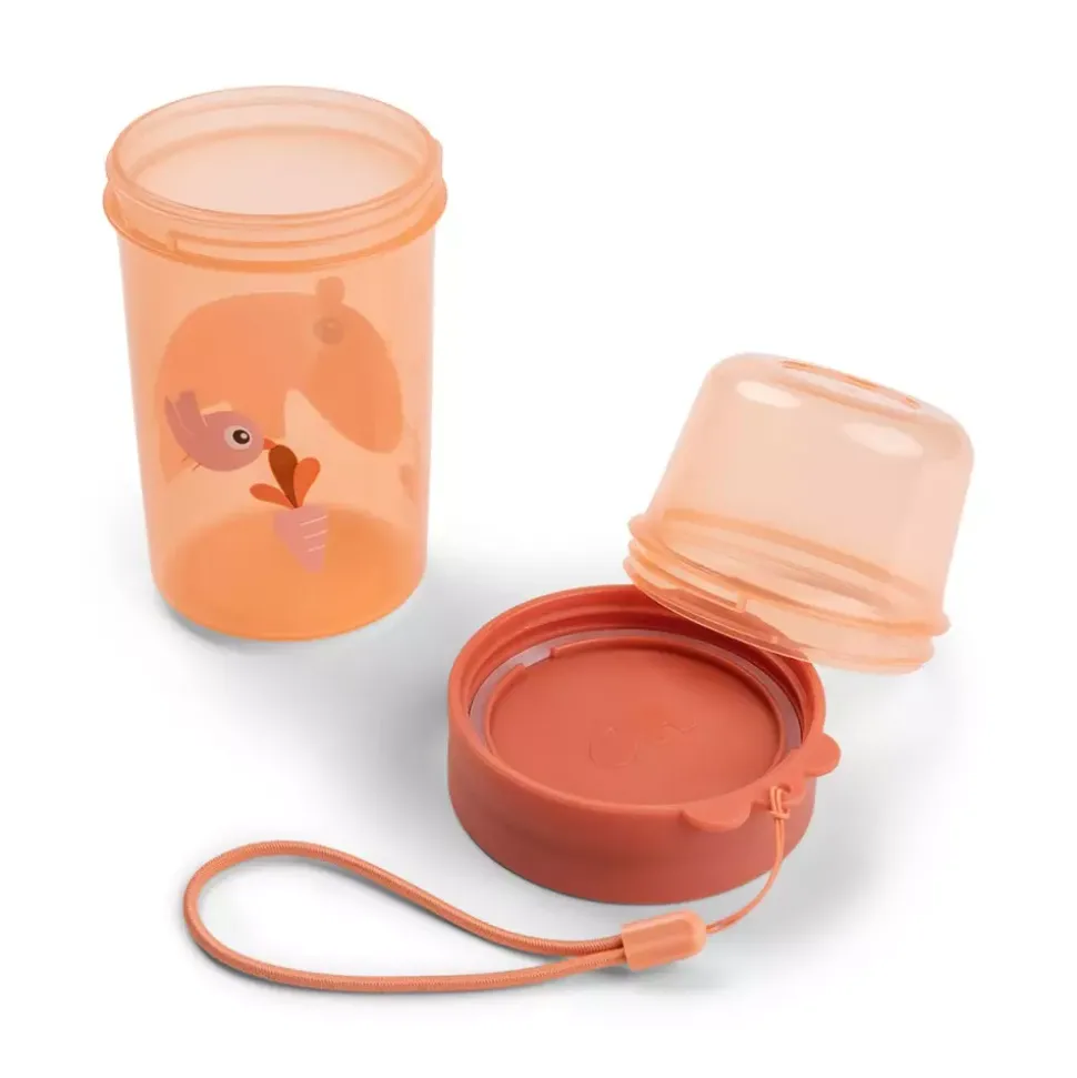 To Go 2-Way Snack Container L Ozzo Papaya