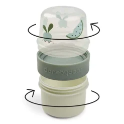 To Go 2-Way Snack Container S Birdee Green