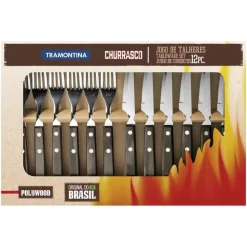 Tramontina - Churrasco - Biffbestikk 12 deler