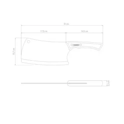 Tramontina - Hellstrøm BBQ by Tramontina - Kjøttøks 18 cm
