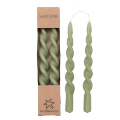 Twisted Candles Shady Olive