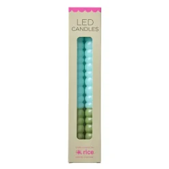 Twisted Led-Lys Grønn & Mint 2pk