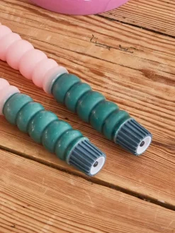 Twisted Led-Lys Grønn & Rosa 2pk