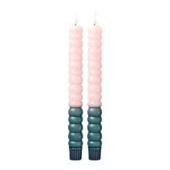 Twisted Led-Lys Grønn & Rosa 2pk