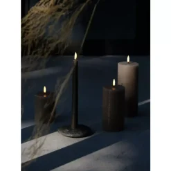 Uyuni lighting - Pillar - LED Kubbelys Brun H22