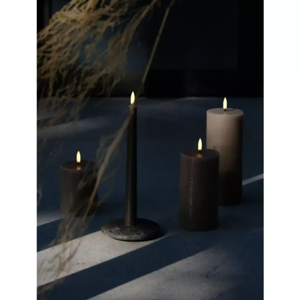 Uyuni lighting - Pillar - LED Kubbelys Brun H22