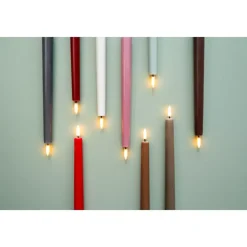 Uyuni lighting - Taper Candle - LED Kronelys Grønn s/2