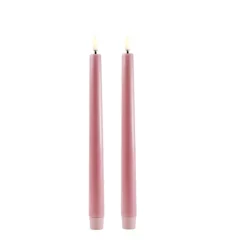 Uyuni Rosa Kronelys Lighting Led 2pk 28cm