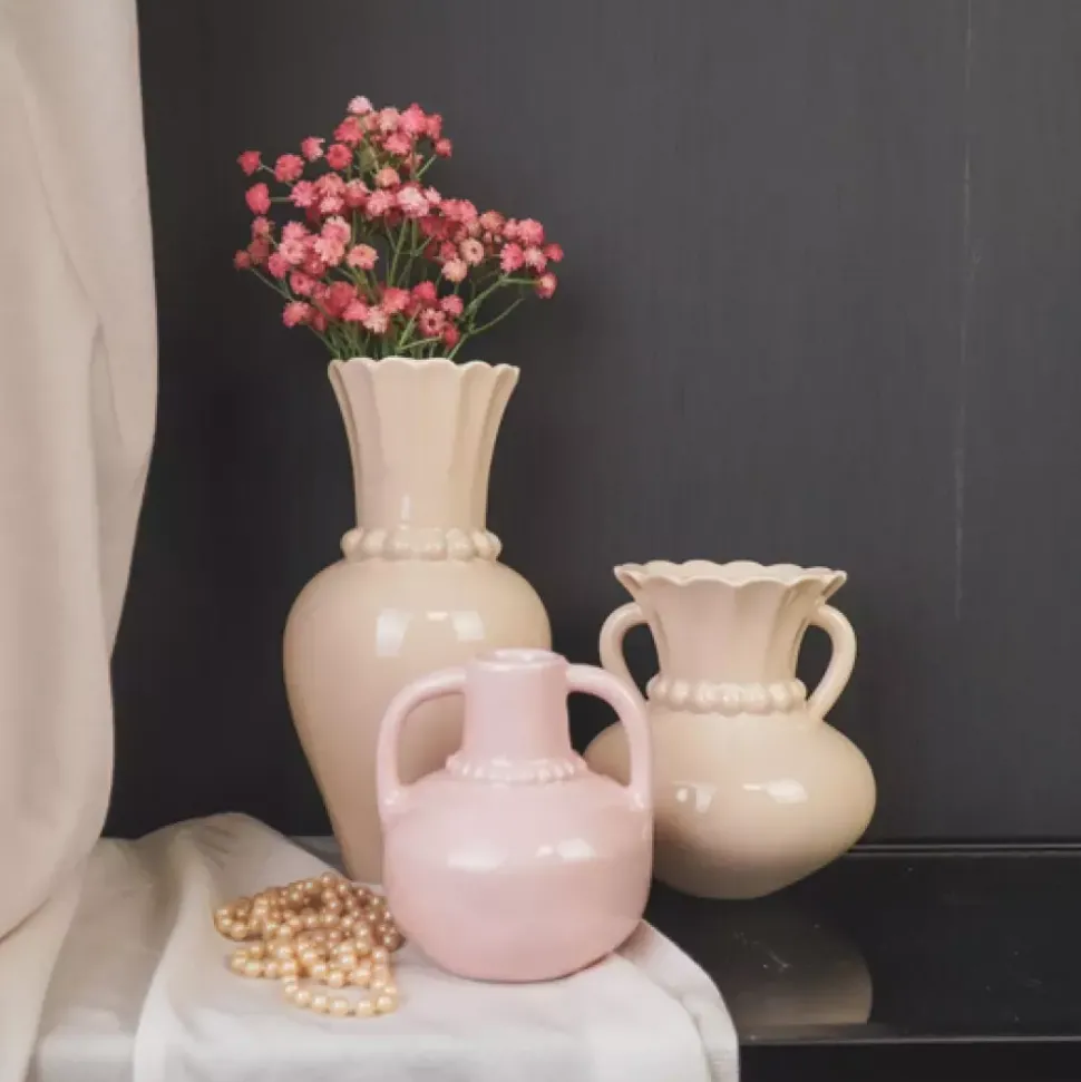 Vase H15 Sand Perlekant