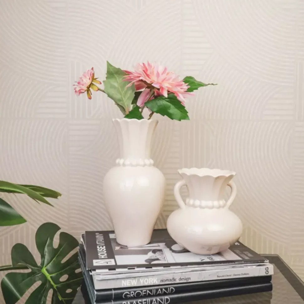 Vase H15 Sand Perlekant