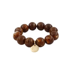 Velvet Resin Armbånd Brun