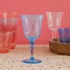 Vinglass Akryl Med Bobler Mint