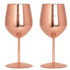 Vinglass Stål Sett Med 2 stk - DU & JEG