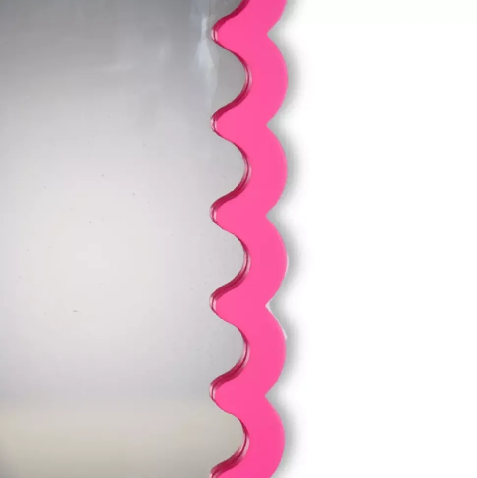 Wavey Speil 33x43 Neon Rosa