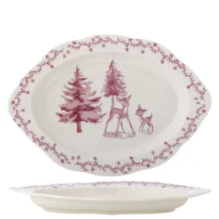 Wonderland Serveringsfat Rosa Keramikk