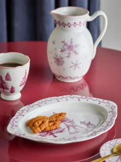 Wonderland Serveringsfat Rosa Keramikk