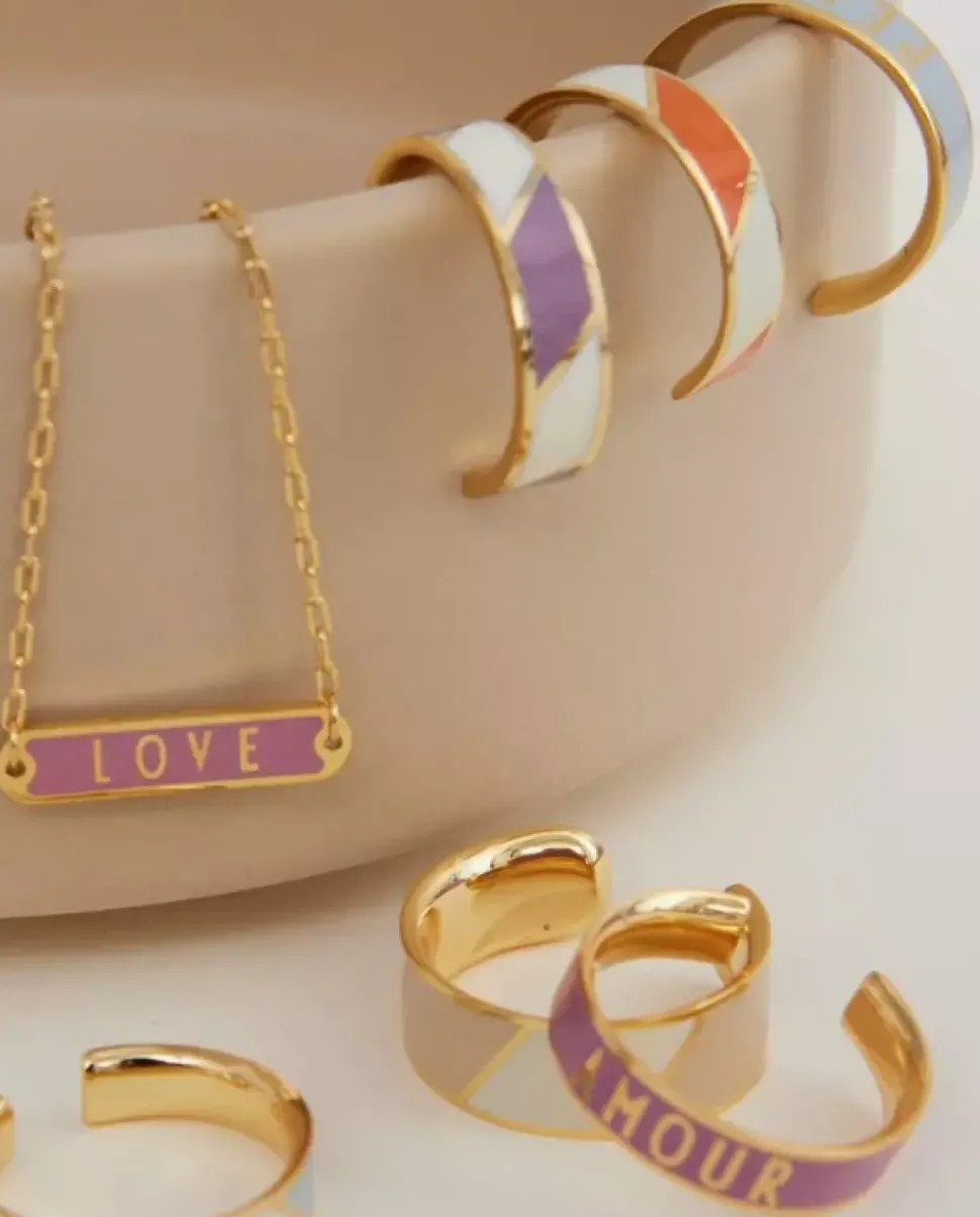 Word Candy Tag Necklace Love