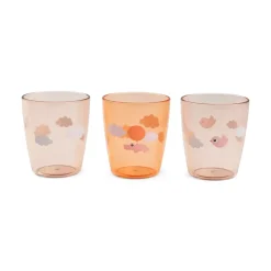 Yummy Miniglass 3pk Happy Clouds Papaya