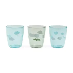 Yummy Miniglass 3pk Happy Clouds Grønn