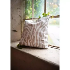 Zebra Putetrekk Hvit/Lin