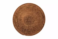 Ziczac - Rattan - Dekkebrikke Brun