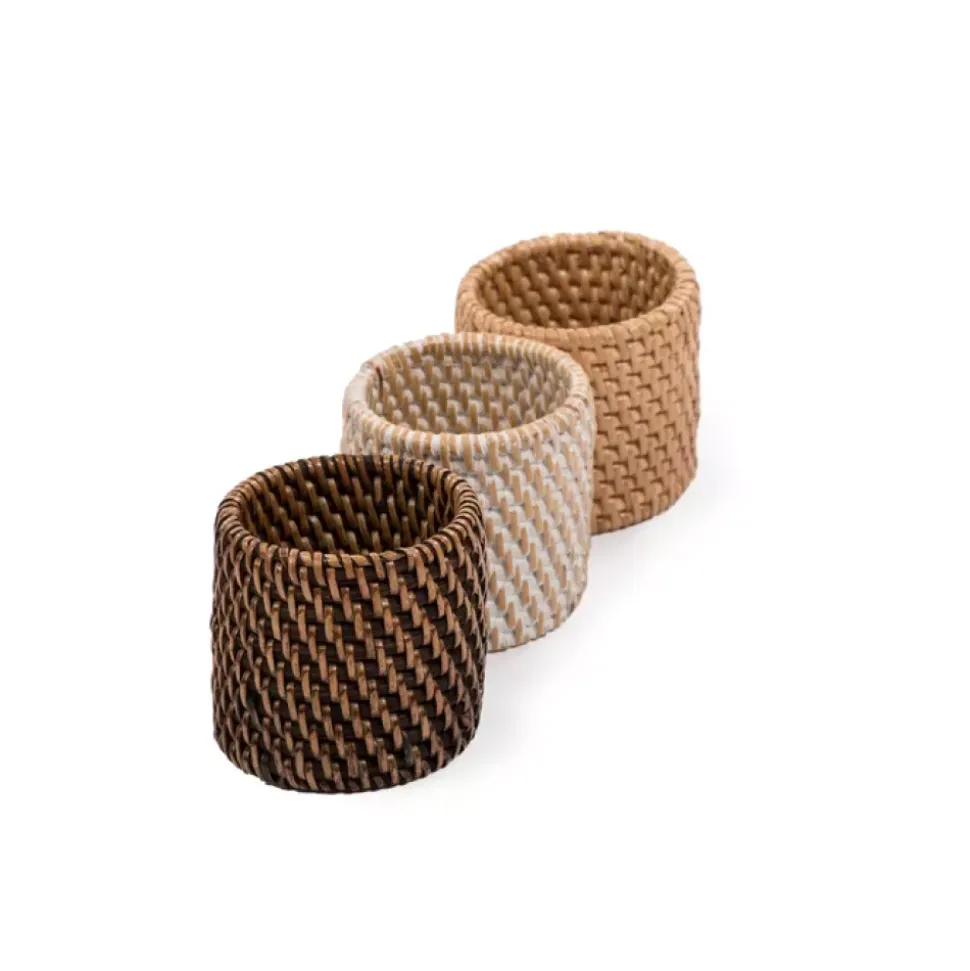 Ziczac - Rattan - Serviettring s/4 Beige
